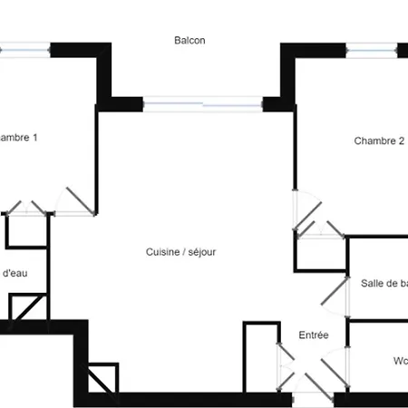 Les Saisies : Appart. 6 Pers, 2 Ch, 2 Sdb, Parking, Wifi Apartamento *